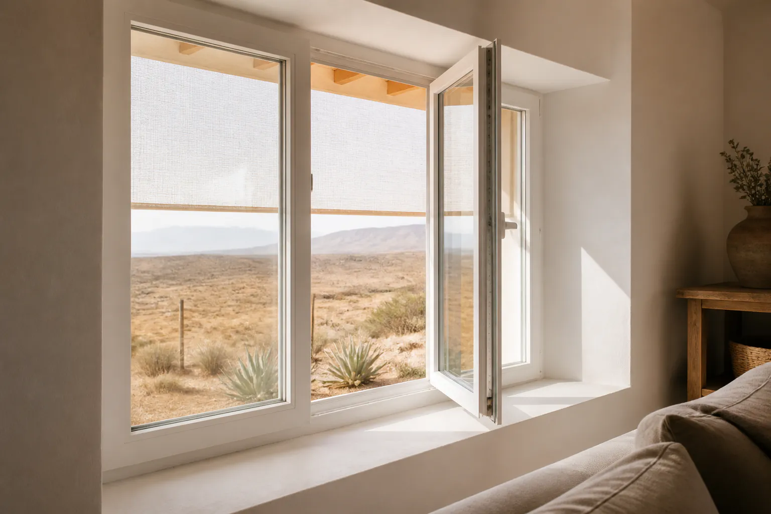 Doble acristalamiento con control solar para una vivienda de Almería